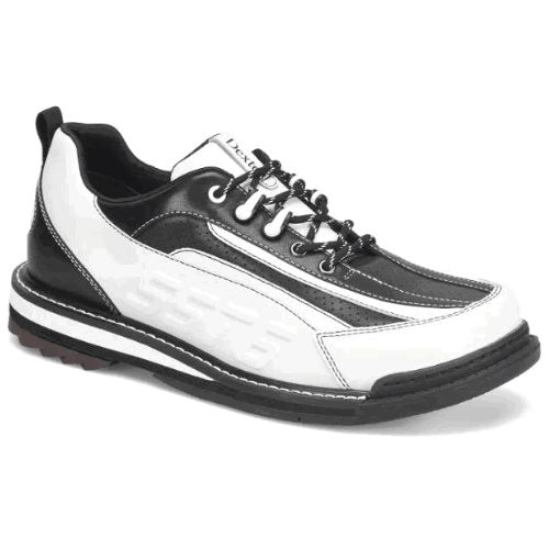 Dexter Mens SST 6 Hybrid LE White/Black Right Hand Bowling Shoes - BowlersParadise.com