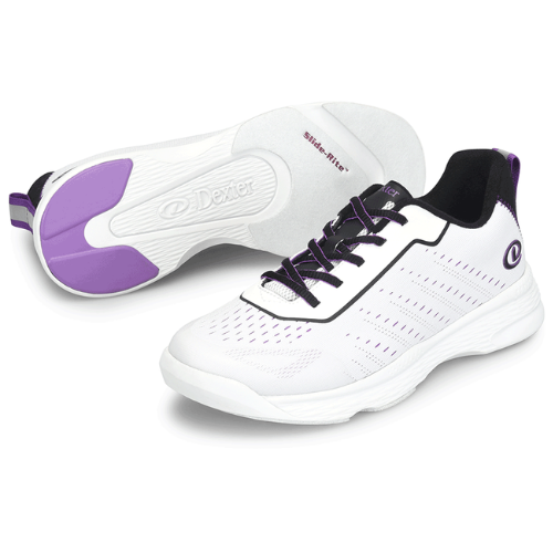 Dexter Trixie Women's White/Black/Purple Bowling Shoe