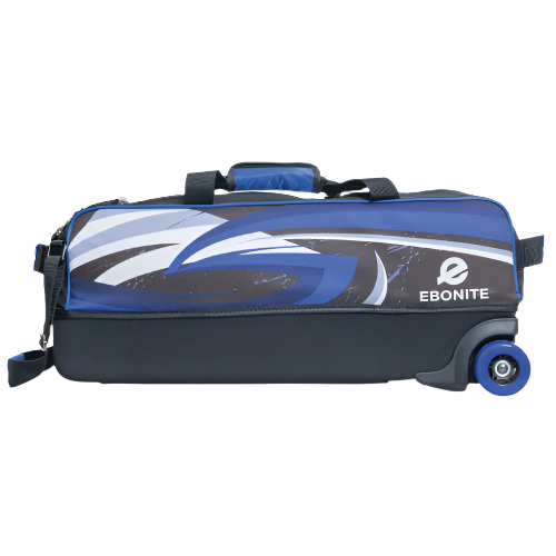 Ebonite 3 Ball Tote Blue/Black Bowling Bag