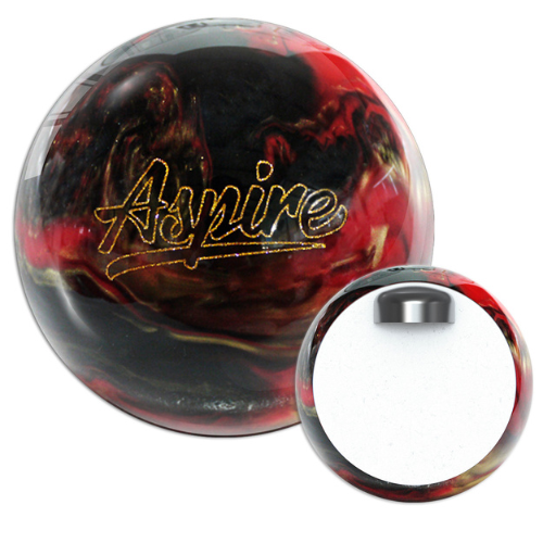 Motiv Aspire Black/Red/Gold Bowling Ball