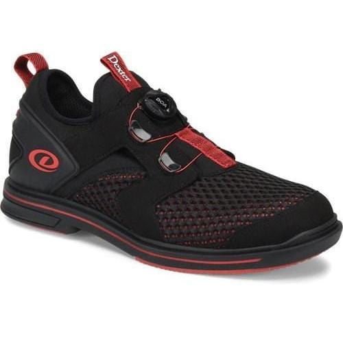 Dexter Mens DexLite Pro BOA Black/Red Left Hand Bowling Shoe