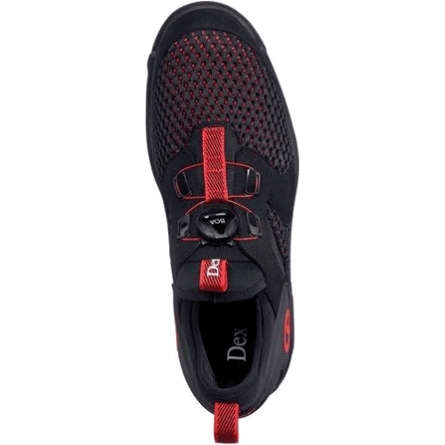 Dexter Mens DexLite Pro BOA Black/Red Left Hand Bowling Shoe